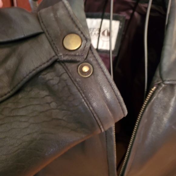 Ladies Seacrest Leather Jacket Large - Picture 6 of 7